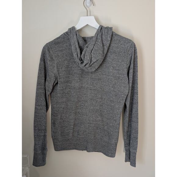 Nike Sports Gym Vintage Full Zip Hoodie Jacket Heathered Gray Small 813872-010 - Picture 8 of 9